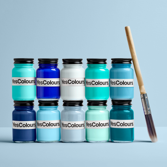 YesColours premium Blue sample bundle Dulux paint, Coat Paint, Lick Paint