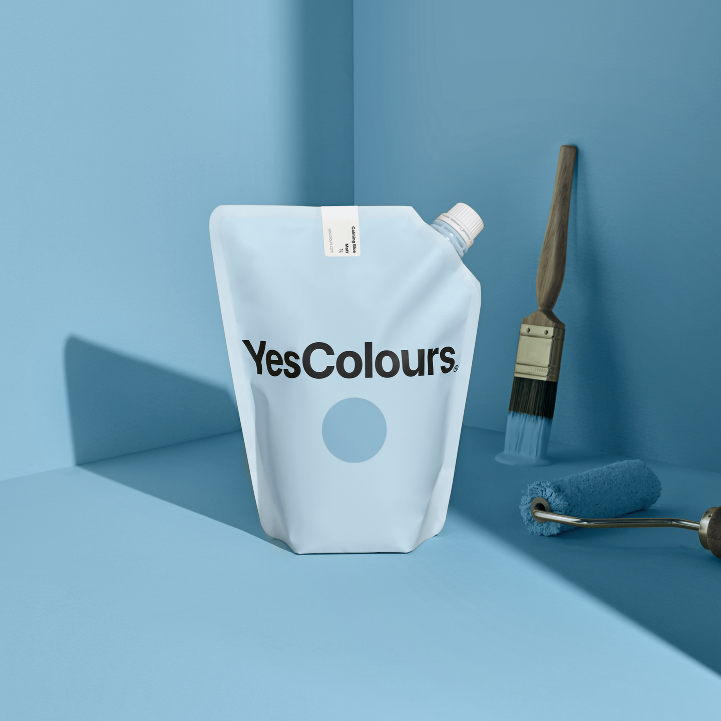YesColours premium Calming Blue eggshell paint Dulux paint, Coat Paint, Lick Paint