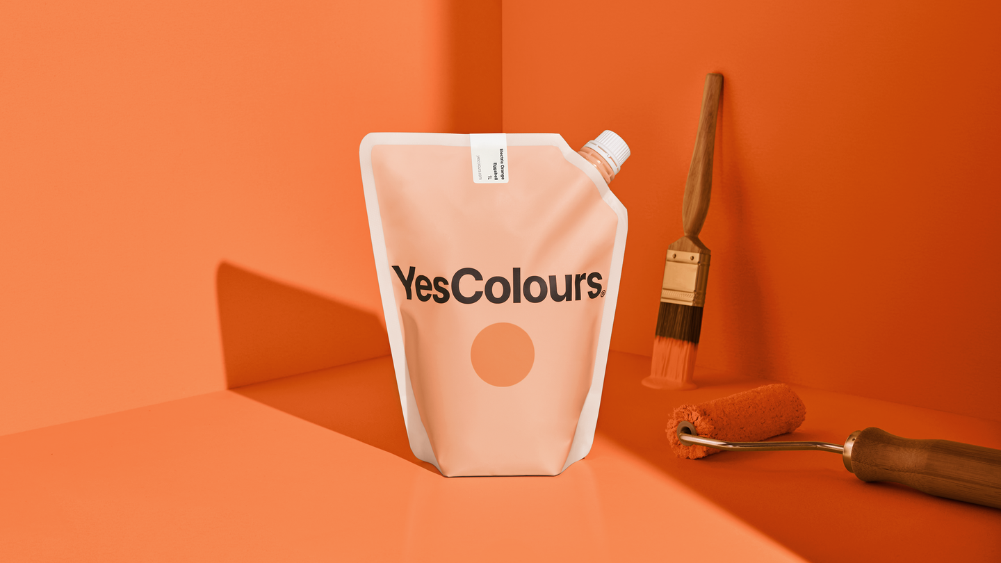 YesColours premium Electric Orange eggshell paint Dulux paint, Coat Paint, Lick Paint