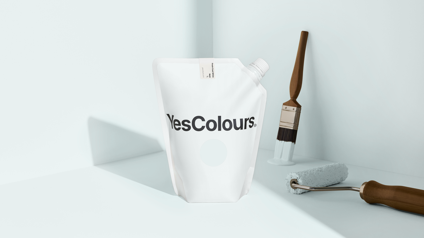 YesColours premium Fresh Cool White matt emulsion paint Dulux paint, Coat Paint, Lick Paint