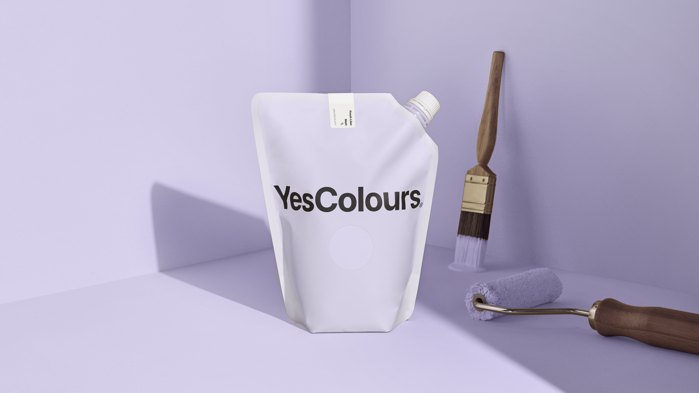 YesColours premium Fresh Lilac matt emulsion paint Dulux paint, Coat Paint, Lick Paint