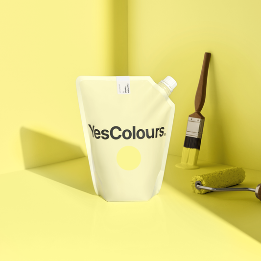YesColours premium Fresh Yellow eggshell paint Dulux paint, Coat Paint, Lick Paint