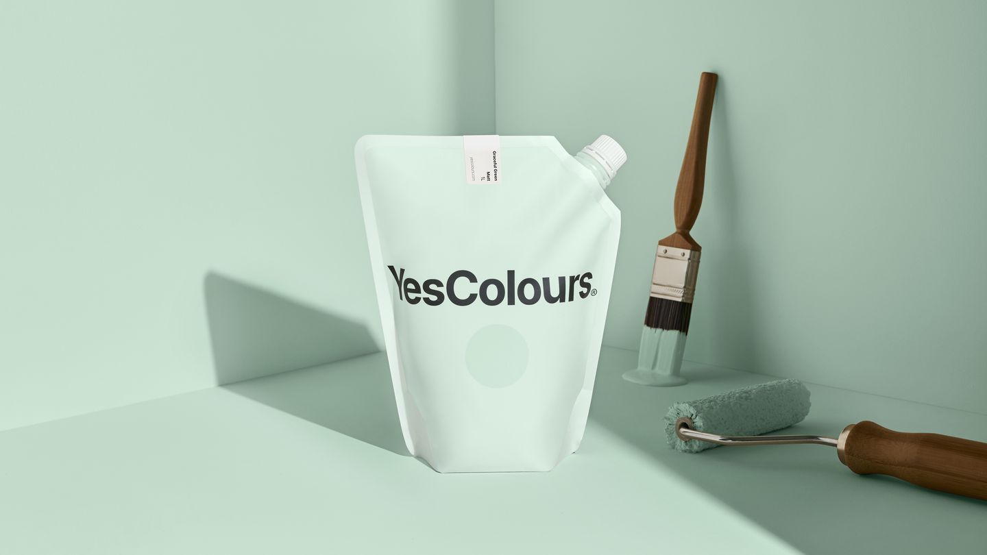 YesColours premium Graceful Green matt emulsion paint Dulux paint, Coat Paint, Lick Paint
