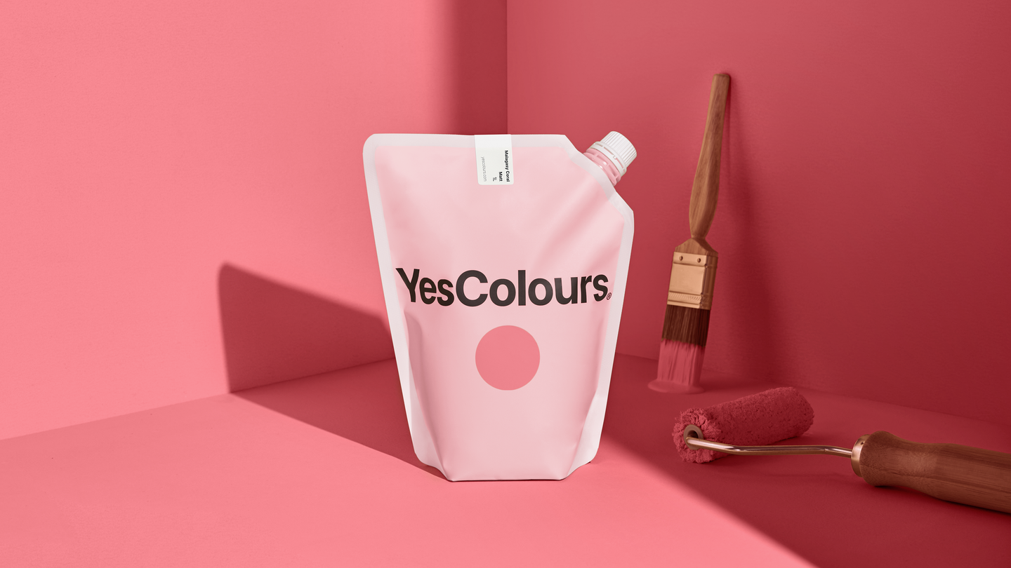 YesColours premium Malagasy Coral matt emulsion paint Dulux paint, Coat Paint, Lick Paint