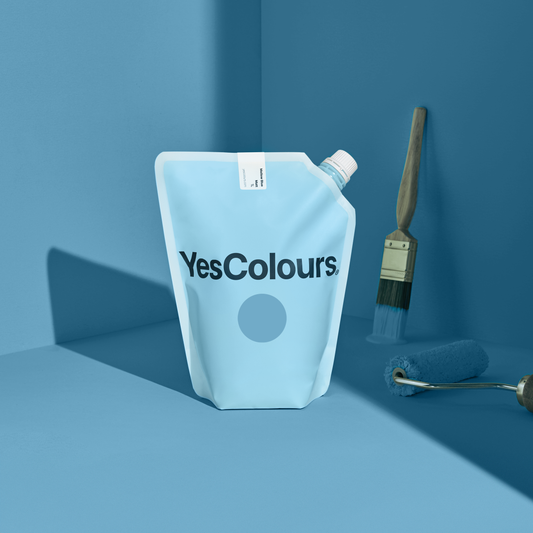 YesColours premium Mellow Blue matt emulsion paint Dulux paint, Coat Paint, Lick Paint