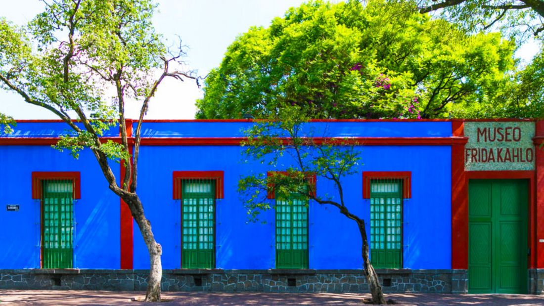 How to replicate Frida Kahlo’s blue house design with our Electric Blue masonry paint