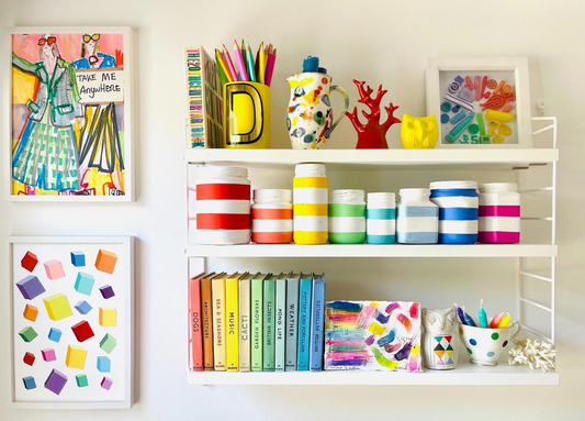How to add colour to those daunting white walls.
