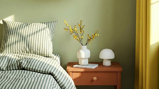 5 blue and green paint colours for a relaxing bedroom