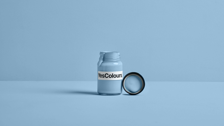 YesColours Calming Blue paint sample (matt, 60ml) , Blue Blues Calming Sample , Lick Paint, Coat Paint, Dulux Paint Calming-Blue-paint-sample-60ml-YesColours-4121