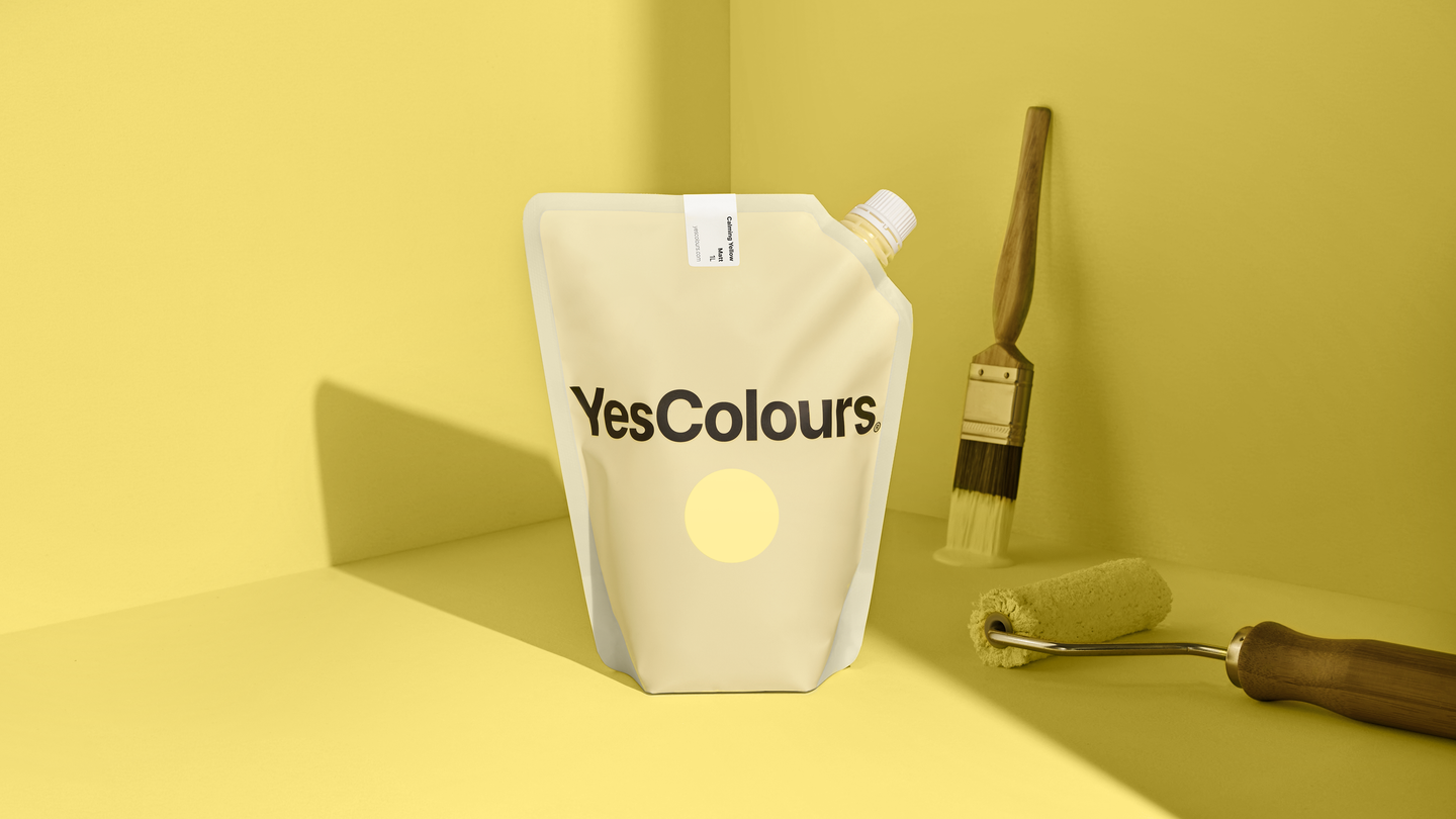 YesColours Calming Yellow matt emulsion paint , Calming Matt Emulsion Paint Yellow Yellows , Lick Paint, Coat Paint, Dulux Paint Calming-Yellow-matt-emulsion-paint-YesColours-6504