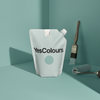 YesColours Calming Aqua matt emulsion paint , Aqua Blue Blues Calming Calming Aqua Calming Collection Matt Emulsion Paint , Lick Paint, Coat Paint, Dulux Paint CalmingAquapouch1_1