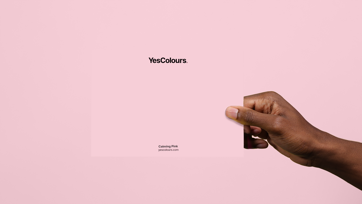YesColours premium Calming Pink paint swatch