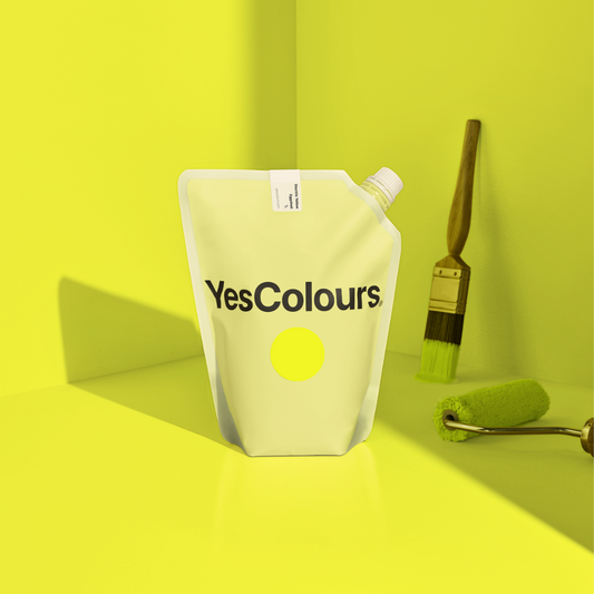 YesColours premium Electric Yellow eggshell paint Dulux paint, Coat Paint, Lick Paint
