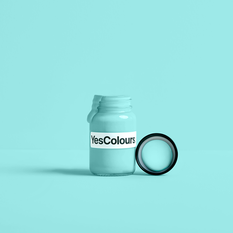 Electric Aqua paint sample (matt, 60ml)