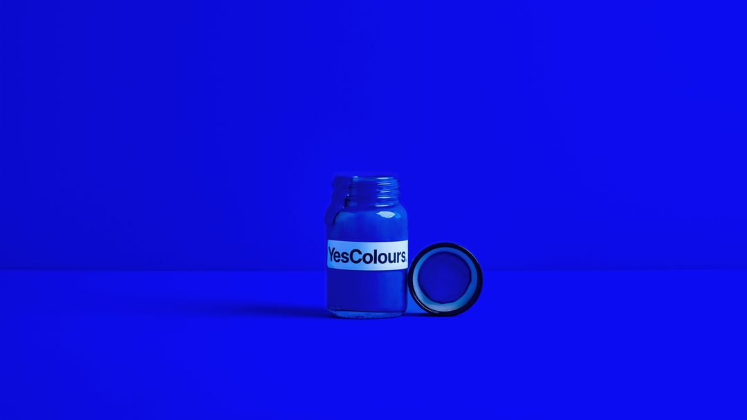 Machine Blue Color Sample Electric Blue Matt Emulsion Sample Pot | YesColours