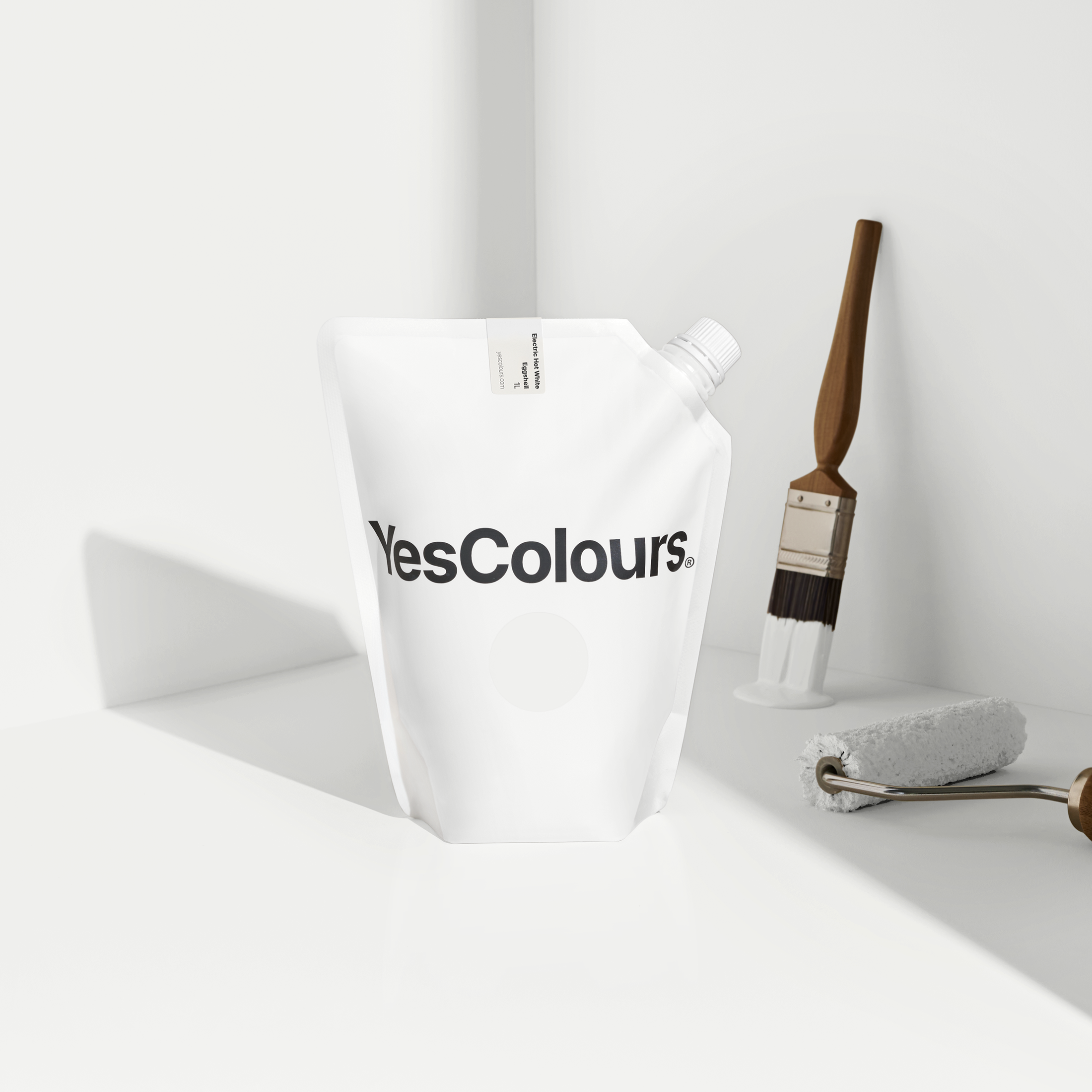 Hot White Eggshell Interior Wall Paint | YesColours