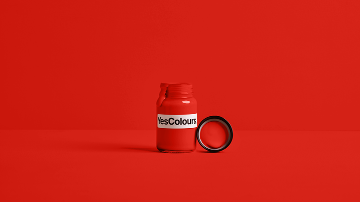 Red Matt Emulsion Sample Pot | YesColours