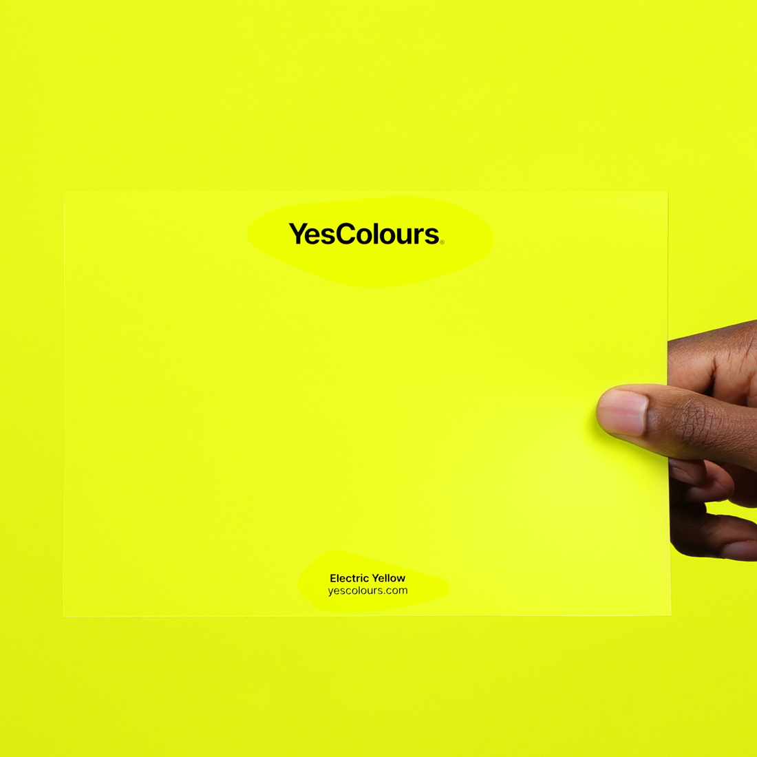 YesColours Electric Yellow paint swatch