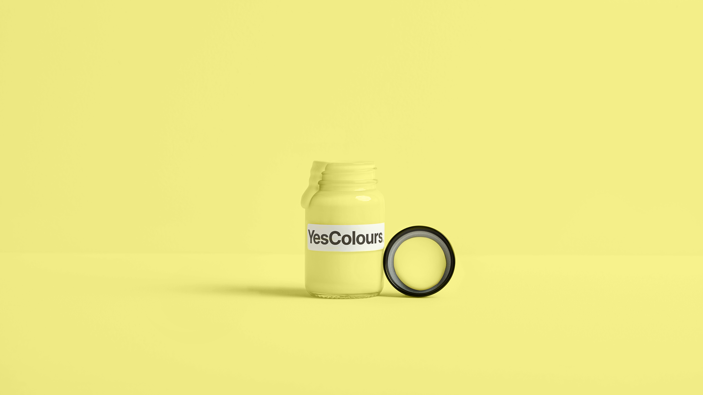 YesColours Fresh Yellow paint sample (matt, 60ml) , Fresh Fresh Yellow Sample Yellow Yellows , Lick Paint, Coat Paint, Dulux Paint Fresh-Yellow-paint-sample-matt-60ml-YesColours-1239