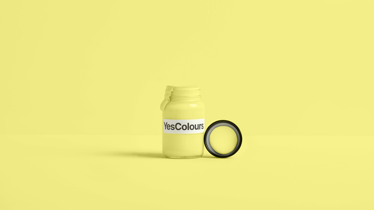 YesColours Fresh Yellow paint sample (matt, 60ml) , Fresh Fresh Yellow Sample Yellow Yellows , Lick Paint, Coat Paint, Dulux Paint Fresh-Yellow-paint-sample-matt-60ml-YesColours-1239