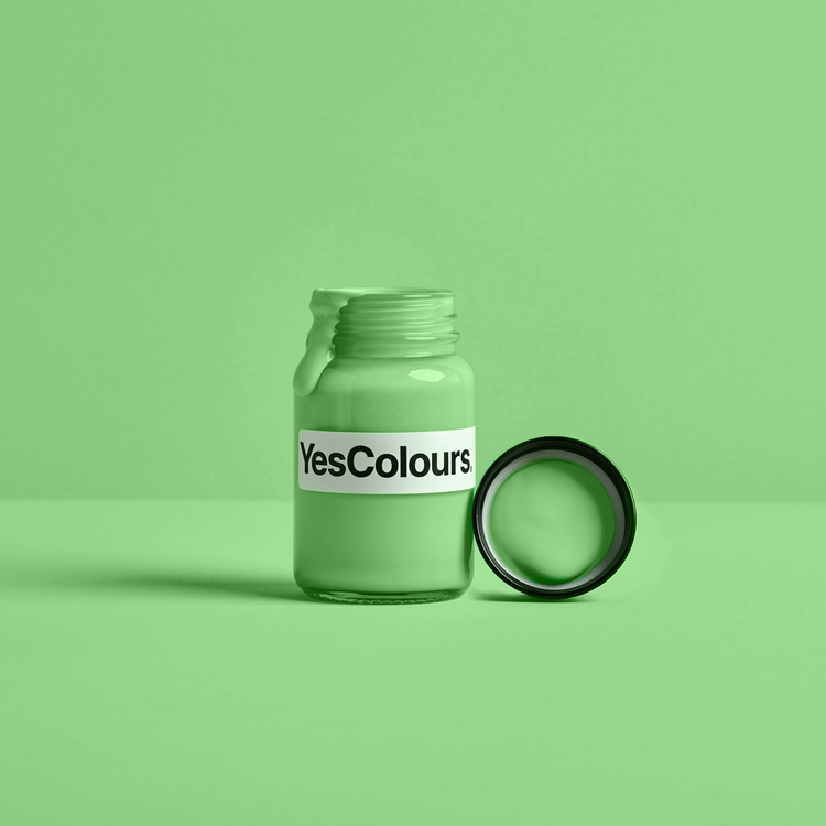 YesColours Friendly Green paint sample (matt, 60ml) , Friendly Friendly Green Green Greens Sample , Lick Paint, Coat Paint, Dulux Paint Friendly-Green-paint-sample-matt-60ml-YesColours-8942