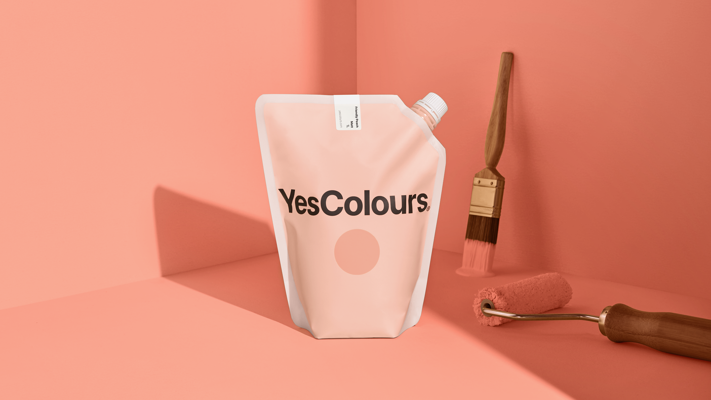 YesColours Friendly Peach matt emulsion paint , Friendly Friendly Peach Paint Peach Peach / Orange Peaches , Lick Paint, Coat Paint, Dulux Paint Friendly-Peach-matt-emulsion-paint-YesColours-4436