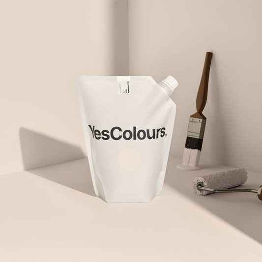 YesColours Graceful Peach matt emulsion paint , Graceful Graceful Collection Graceful Peach Matt Emulsion Neutral neutrals Paint Peach Peach / Orange Peaches Plaster , Lick Paint, Coat Paint, Dulux Paint GracefulPeachpouch1_1