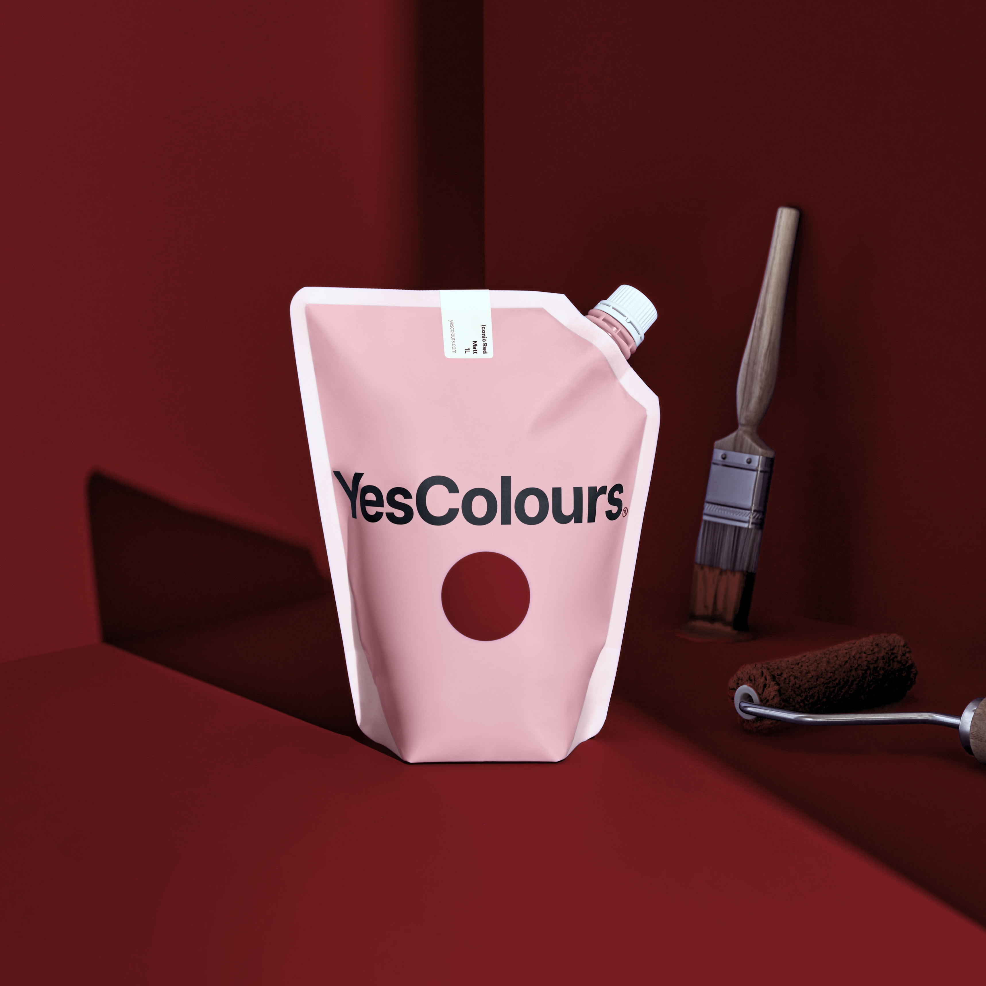 YesColours | Iconic Red matt emulsion paint