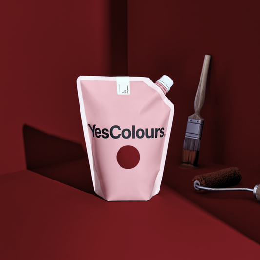 YesColours Iconic Red matt emulsion paint , Burgundy Cherry red Iconic Iconic Collection Iconic Red Matt Emulsion Paint Red Red / Pink Reds , Lick Paint, Coat Paint, Dulux Paint IconicRedpouch1_1_6109fdce-019e-4c61-bfa7-6bfba0c1f134