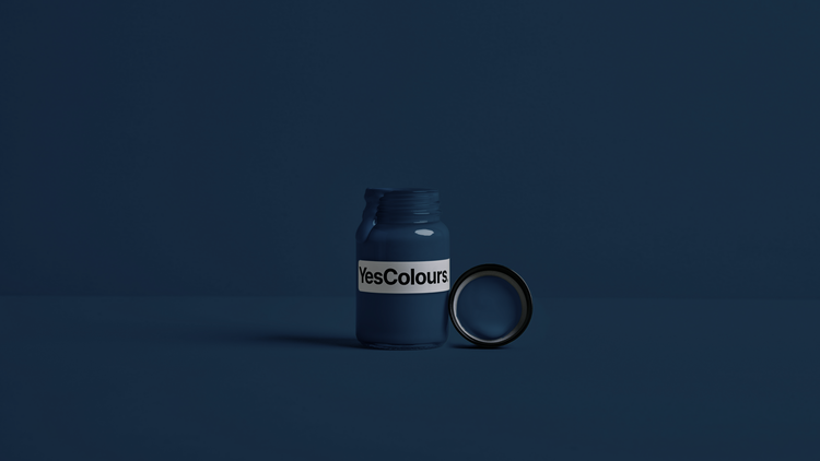 YesColours Loving Blue sample (matt, 60ml) , Blue Blues Indigo Ink Blue Loving Loving Blue Loving Collection Navy Paint Sample , Lick Paint, Coat Paint, Dulux Paint LovingBluesamplepot16x9