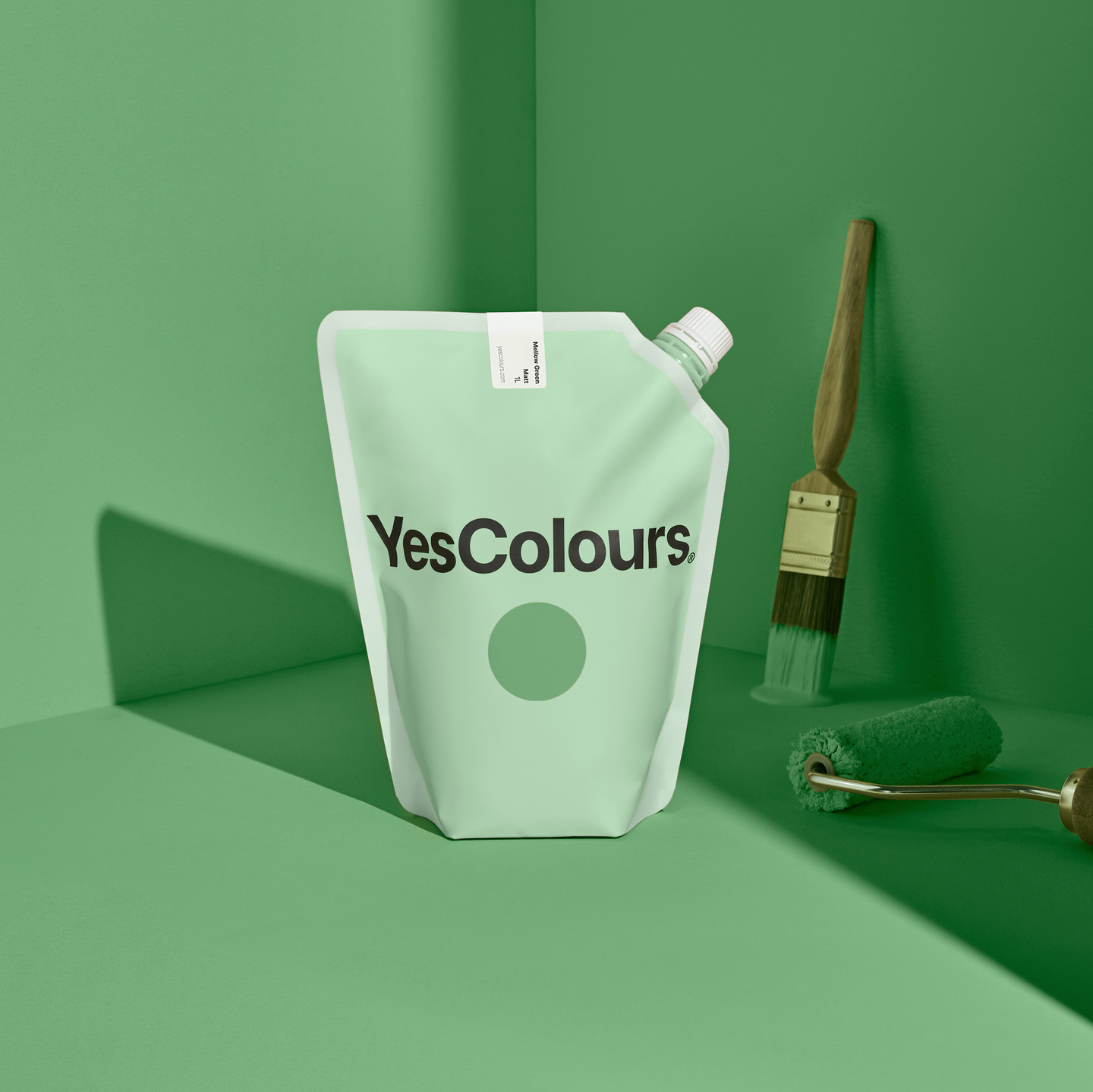 YesColours Mellow Green matt emulsion paint , Green Greens Matt Emulsion Mellow Mellow Green Paint , Lick Paint, Coat Paint, Dulux Paint Mellow-Green-matt-emulsion-paint-YesColours-2115