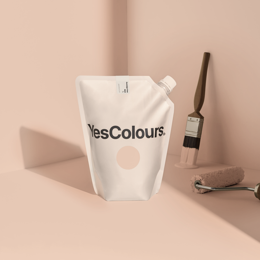 YesColours Nostalgic Pink matt emulsion paint , Blush Nostalgic Nostalgic collection Nostalgic Pink Peach Peaches Pink Pinks Plaster Red / Pink , Lick Paint, Coat Paint, Dulux Paint NostalgicPinkPouch1_1