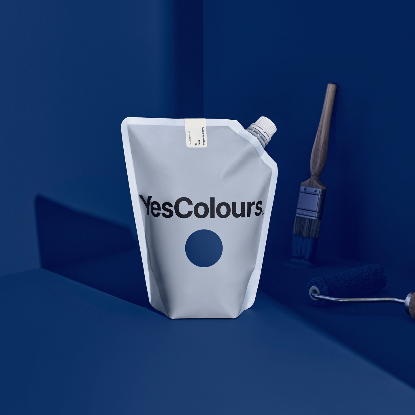 YesColours Passionate Blue matt emulsion paint , Blue Blues Matt Emulsion Paint Passionate Passionate Blue , Lick Paint, Coat Paint, Dulux Paint Passionate-Blue-matt-emulsion-paint-YesColours-997