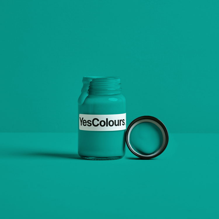 YesColours Passionate Teal paint sample (matt, 60ml) , Aqua Aqua / Teal Green Greens Passionate Sample Teal , Lick Paint, Coat Paint, Dulux Paint Passionate-Teal-paint-sample-matt-60ml-YesColours-2799