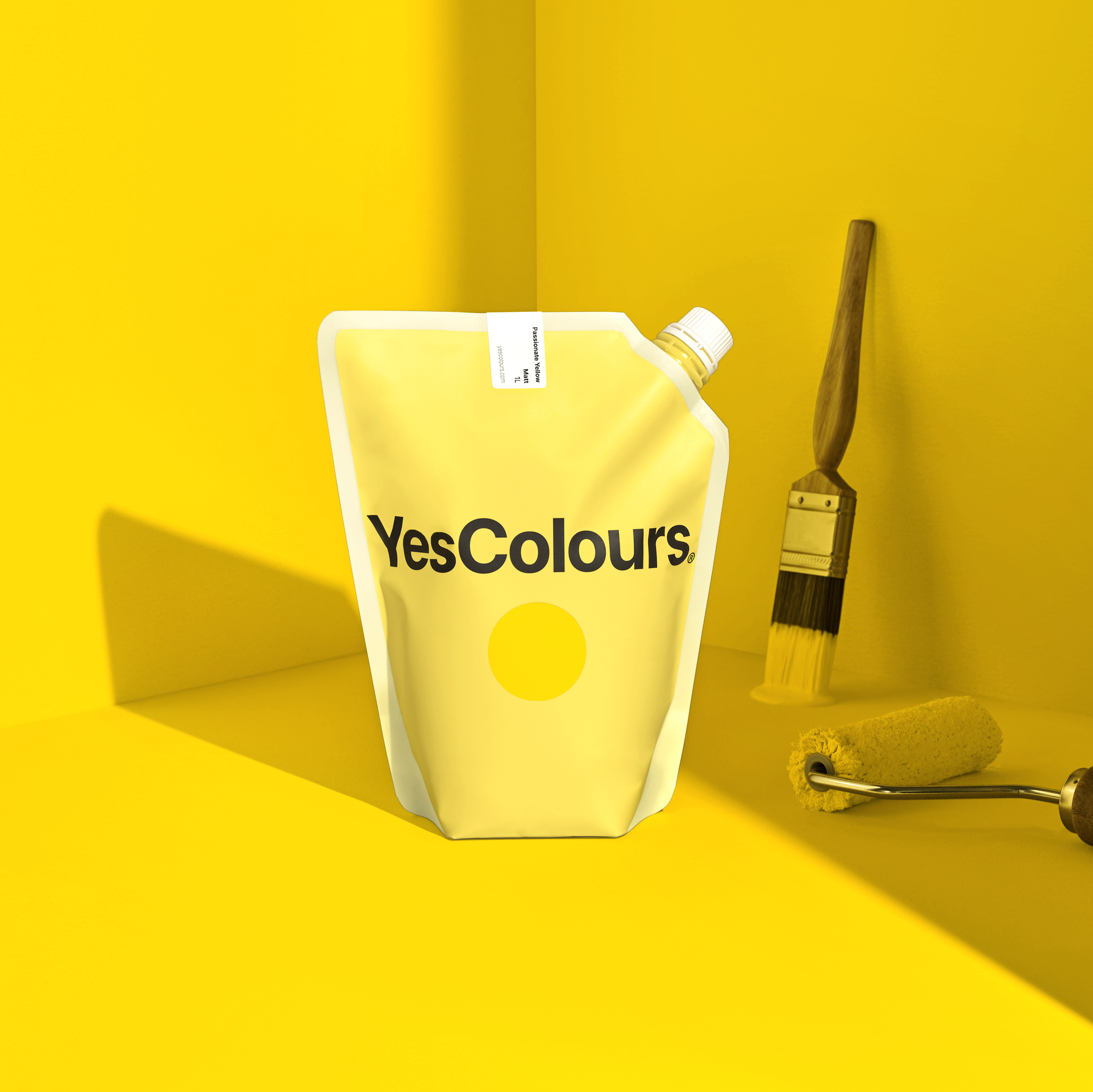 Deep Yellow Matt Emulsion Interior Wall Paint | YesColours