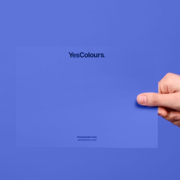 YesColours premium Passionate Lilac paint swatch