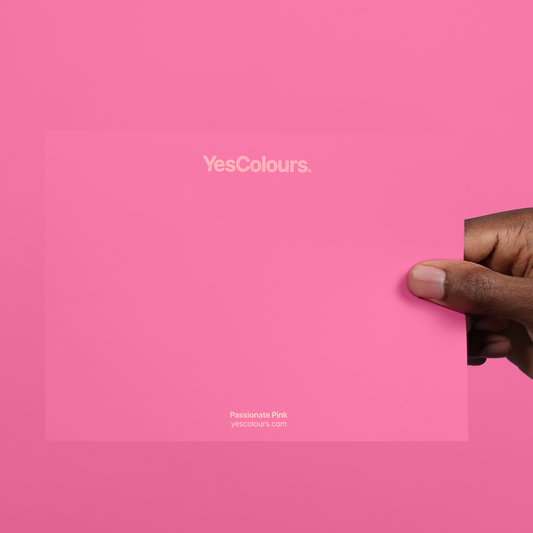 YesColours premium Passionate Pink paint swatch