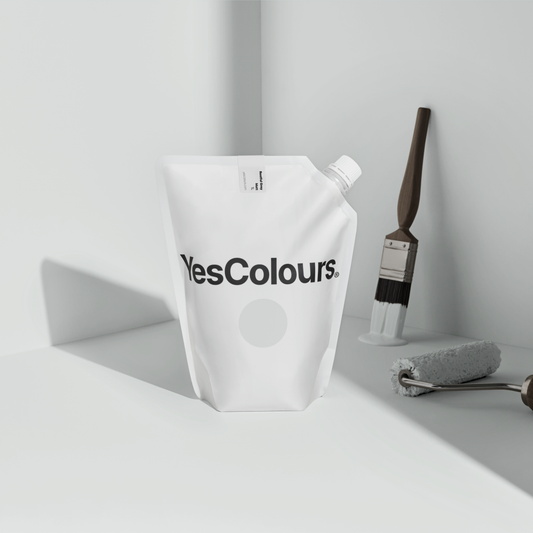 YesColours Restful Grey matt emulsion paint , Black / Grey Greige Grey Grey / Black Greys Matt Emulsion Paint Restful Restful Collection Restful Grey , Lick Paint, Coat Paint, Dulux Paint RestfulGreypouch1_1