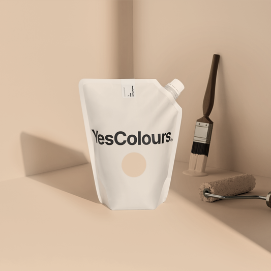 YesColours Restful Peach matt emulsion paint , Blush Matt Emulsion Paint Peach Peach / Orange Peaches Restful Restful Collection Restful Peach , Lick Paint, Coat Paint, Dulux Paint RestfulPeachpouch1_1