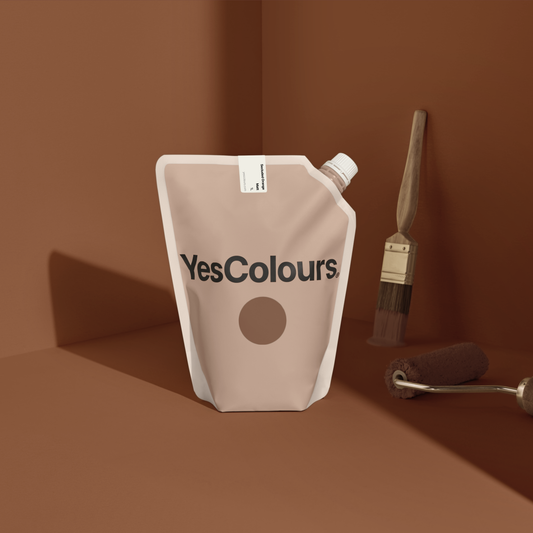 YesColours Secluded Orange matt emulsion paint , Bronze Brown Burnt Orange Matt Emulsion Orange Oranges Paint Peach / Orange Secluded Secluded Collection Secluded Orange Tawny , Lick Paint, Coat Paint, Dulux Paint SecludedOrangepouch1_1