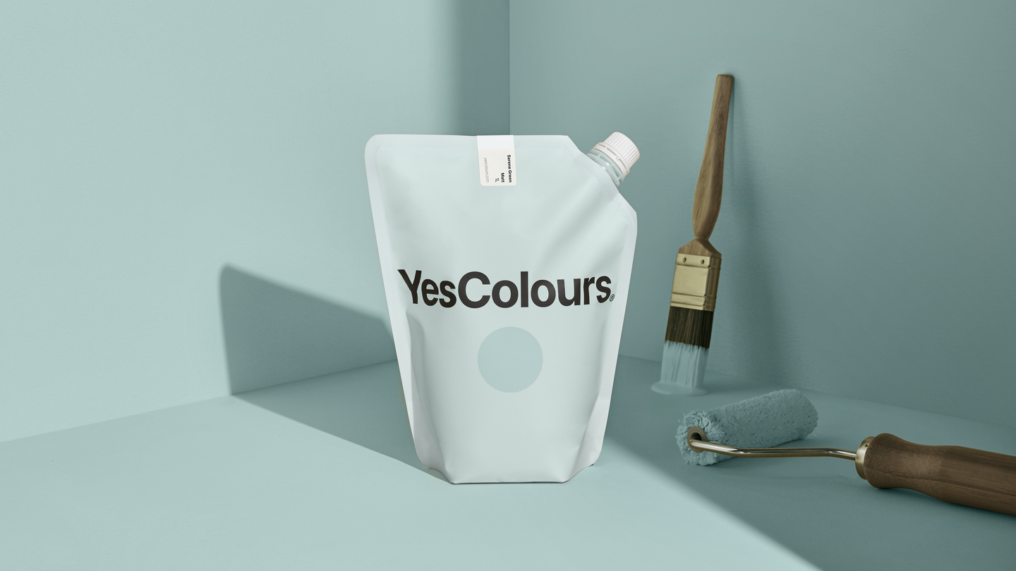 YesColours Serene Green matt emulsion paint , Green Matt Emulsion Paint Serene Serene Green , Lick Paint, Coat Paint, Dulux Paint Serene-Green-matt-emulsion-paint-YesColours-1424