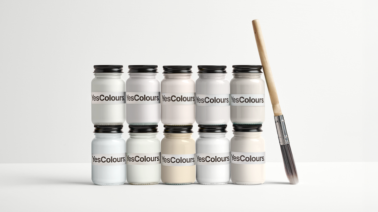 YesColours premium Neutral / Whites paint sample bundle Dulux, Coat Paint, Lick Paint, Edward Bulmer