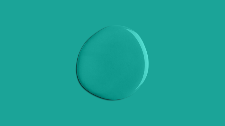 Passionate Teal eggshell paint