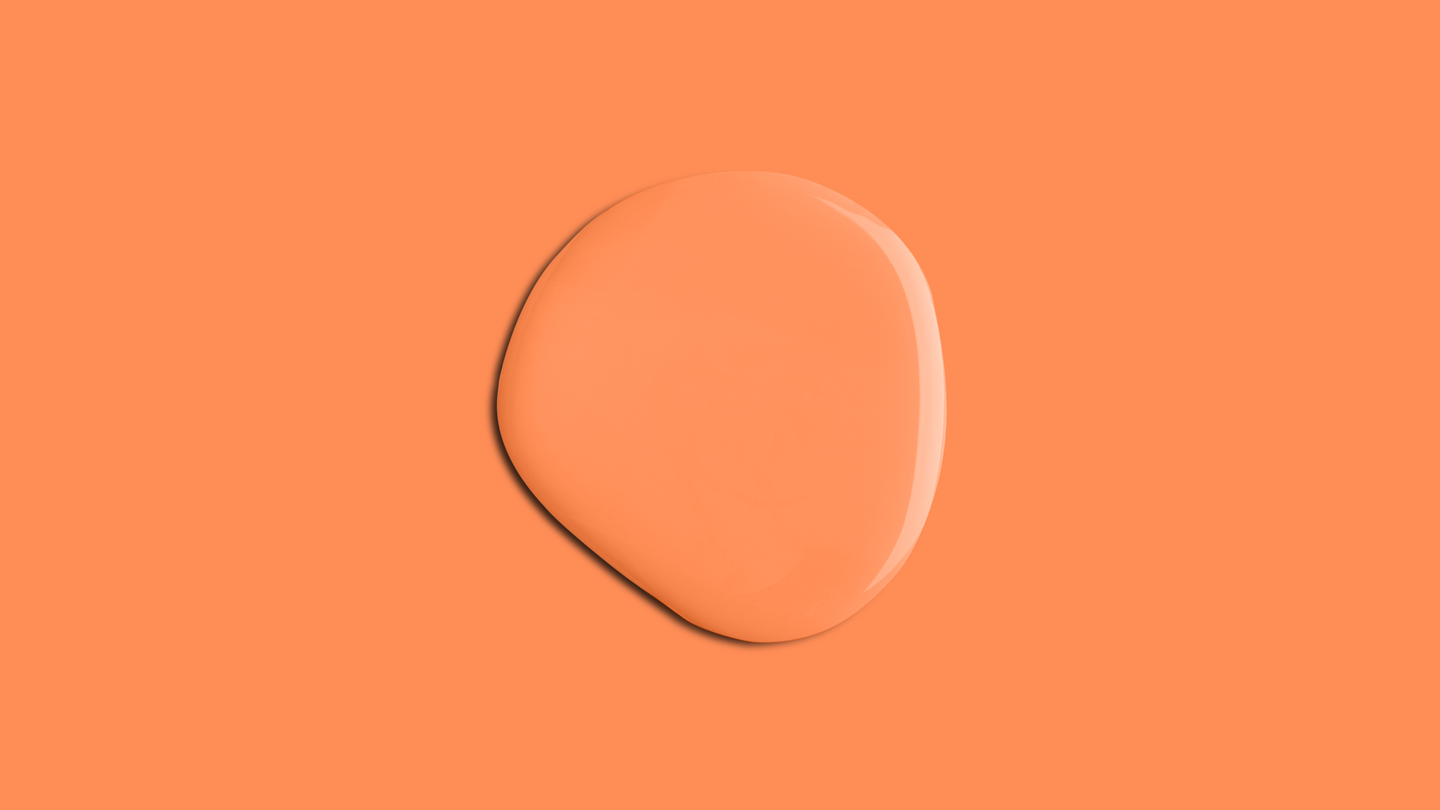 YesColours premium Electric Orange eggshell paint