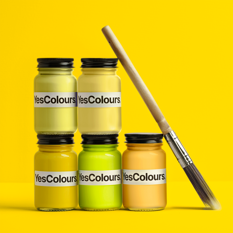 YesColours premium Yellow paint sample bundle Dulux, Coat Paint, Lick Paint, Edward Bulmer