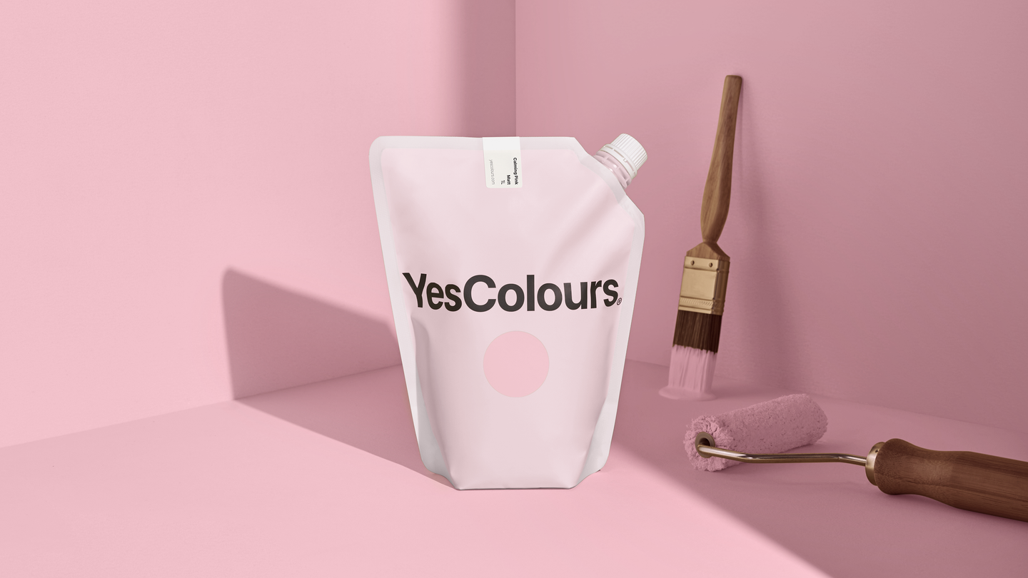 YesColours premium Calming Pink matt emulsion paint Dulux paint, Coat Paint, Lick Paint