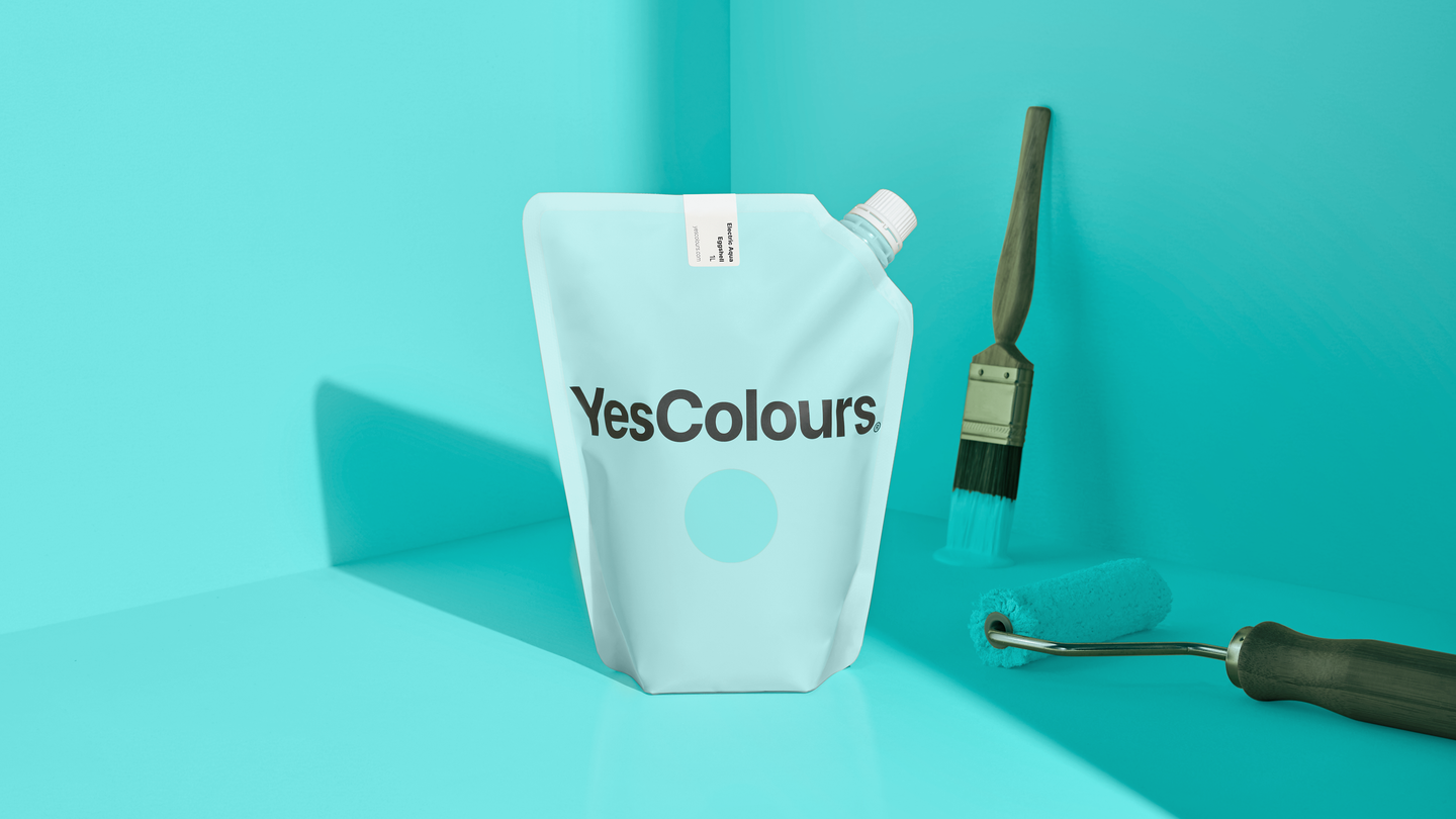YesColours premium Electric Aqua eggshell paint Dulux paint, Coat Paint, Lick Paint