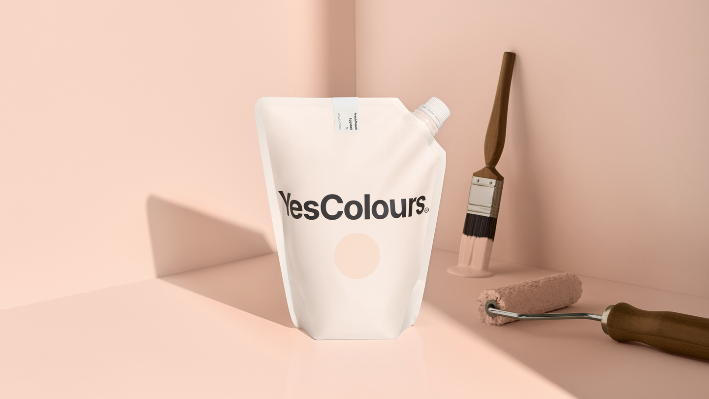 YesColours premium Fresh Peach eggshell paint Dulux paint, Coat Paint, Lick Paint