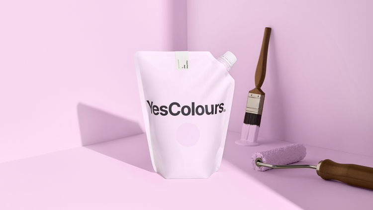YesColours premium Fresh Pink matt emulsion paint