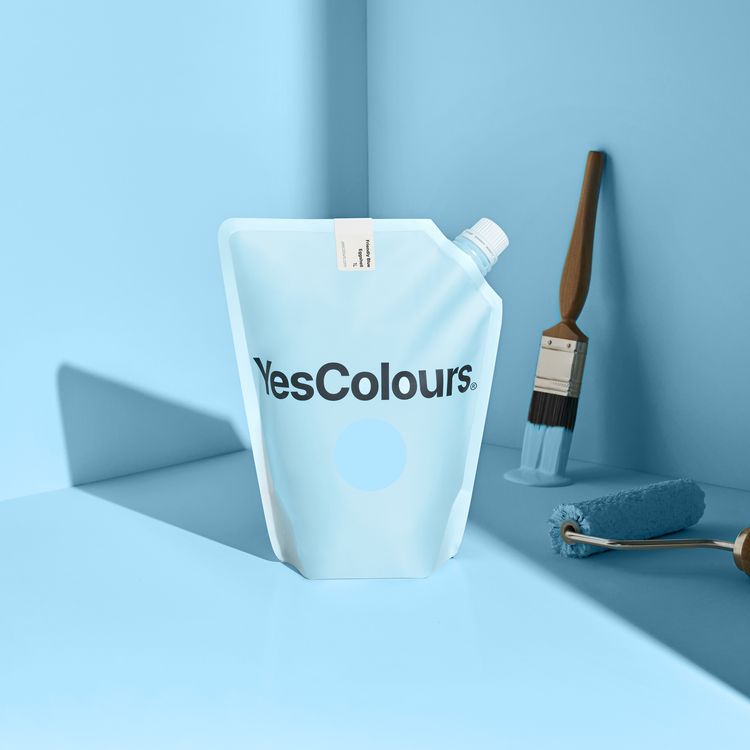YesColours premium Friendly Blue eggshell paint